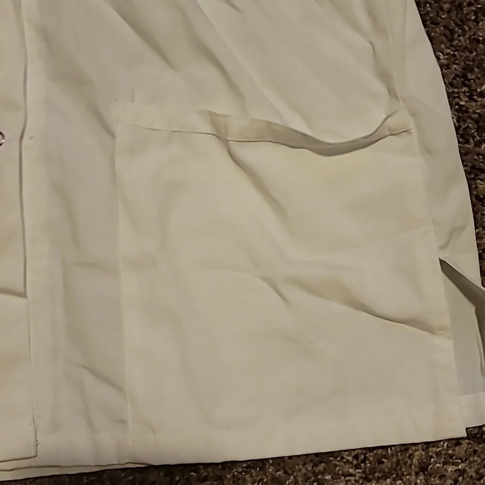 WonderWink White Snap-Front Scrub Top NWT - Picture 4 of 6